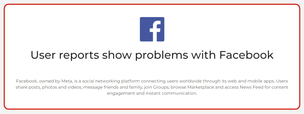 Facebook Down ជួបបញ្ហាលែងដំណើរការព្រមគ្នា ប៉ះពាល់ដល់អ្នកប្រើប្រាស់រាប់ពាន់នាក់ 2 Facebook and Instagram down